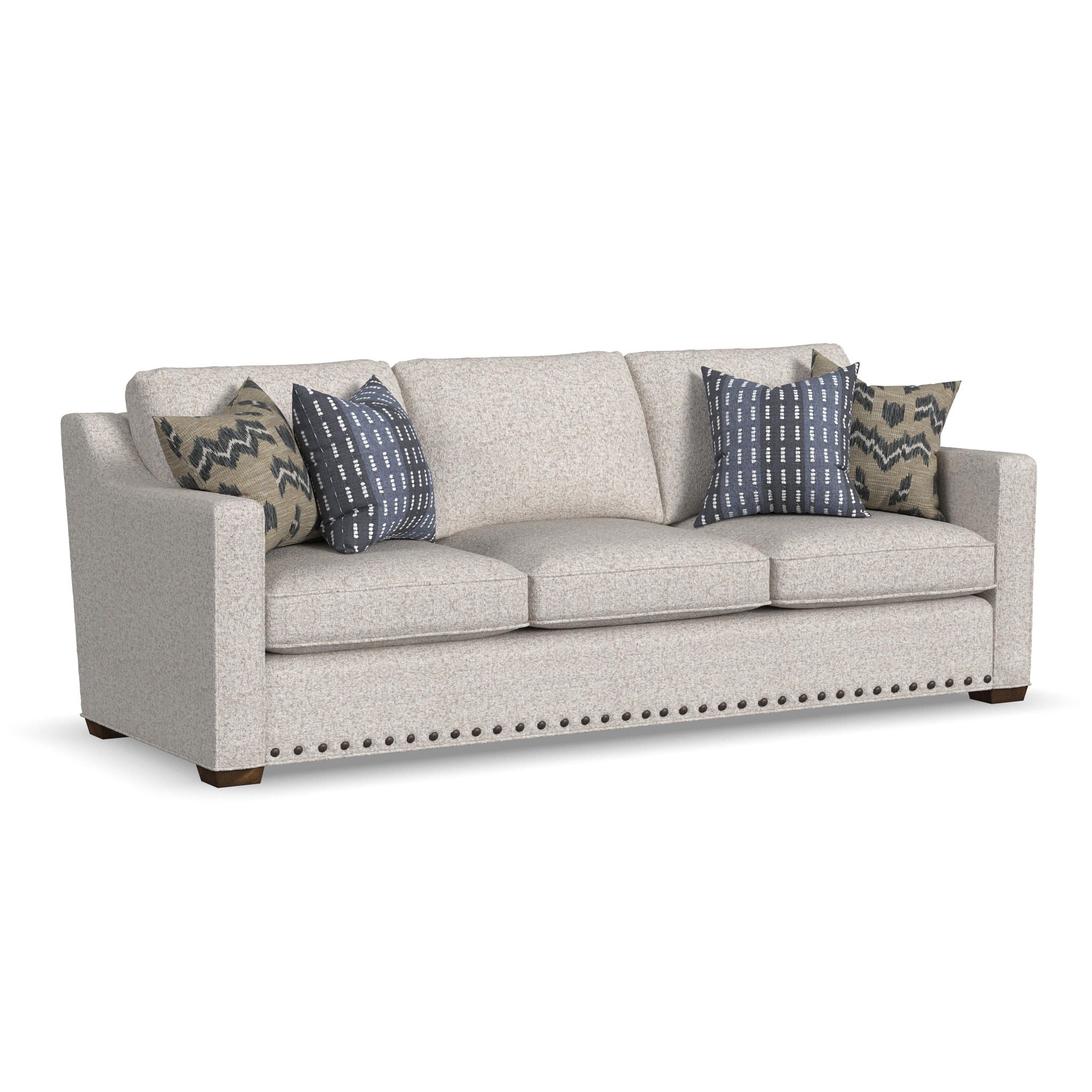 Milo - Fabric Sofa With Nailhead Trim