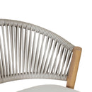 Outdoor 26" Counter Height Metal Frame Counter Stools With Scallop Shaped Backrest & Water Resistant Cushions