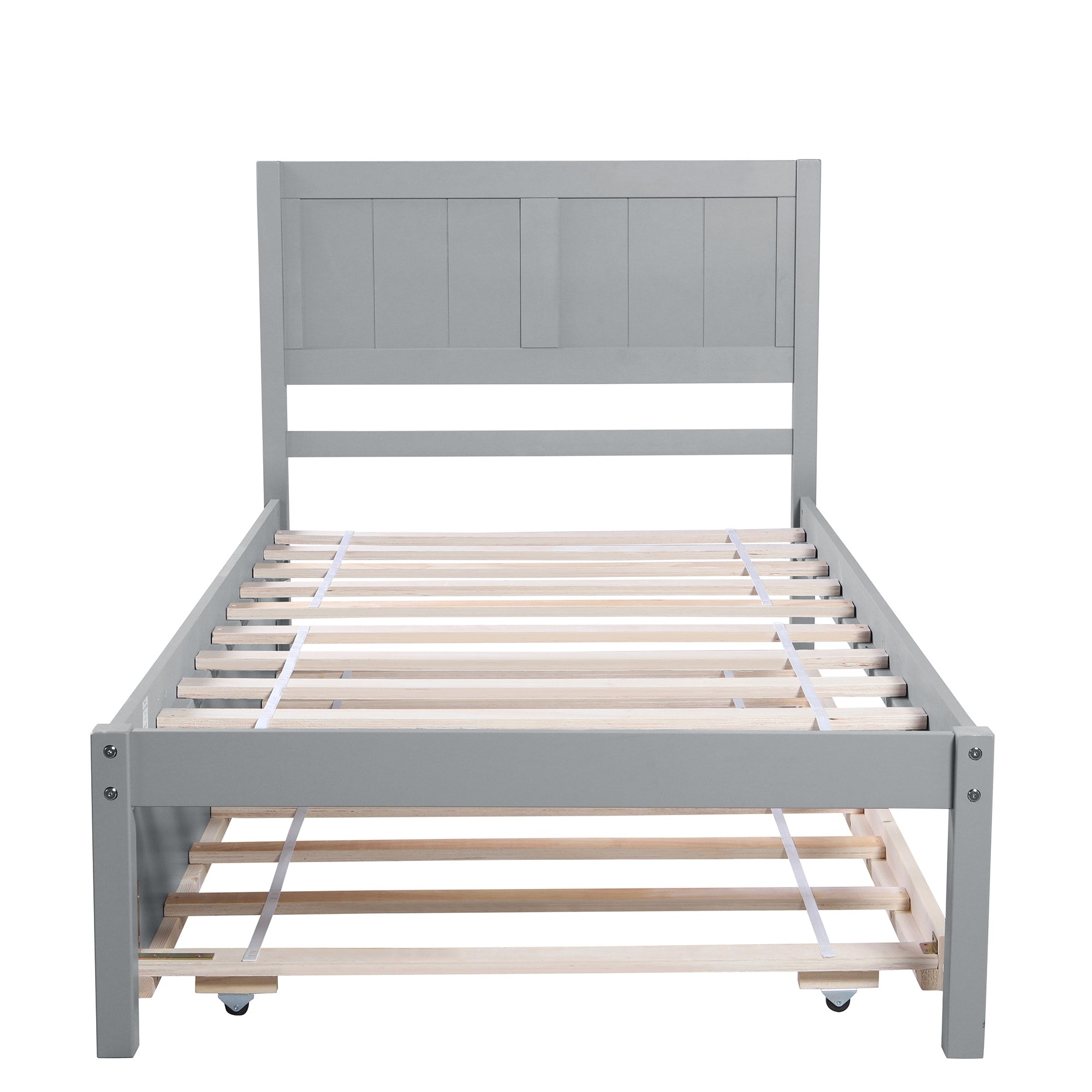 Twin size Platform Bed Wood Platform Bed with Trundle - Atlantic Fine Furniture Melbourne FL