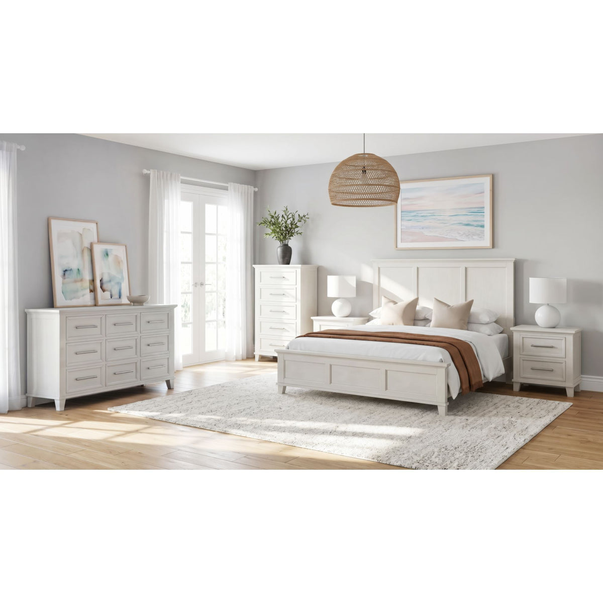 Canterbury Panel Bedroom Set in Dark Gray by Elements International, view 44