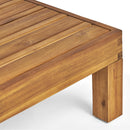 Mythical - Square Outdoor Coffee Table With Frame And Slat Top - Teak