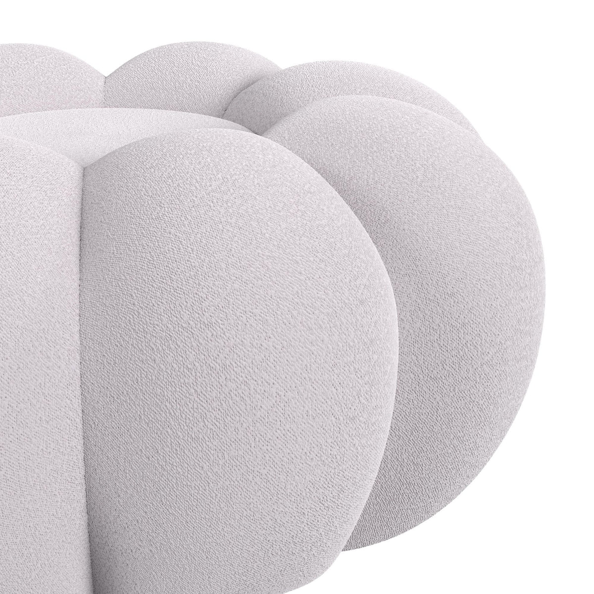 Bubble Swivel Chair And Ottoman in Light Gray by Elements International, view 18
