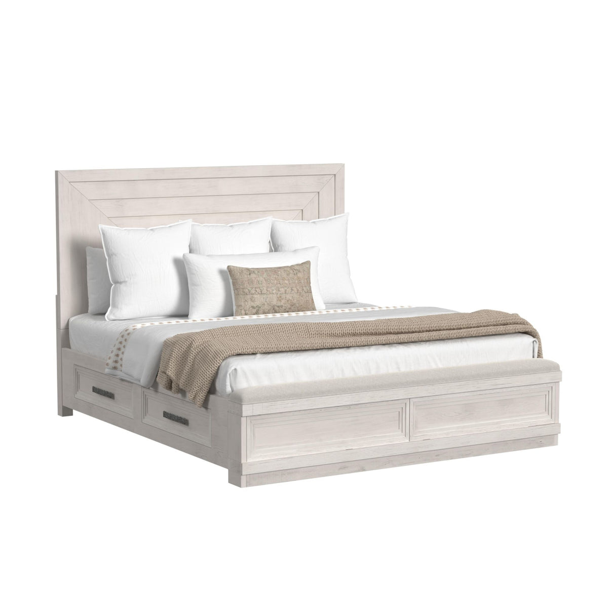 Avalanche Storage Bedroom Set in White by Elements International, view 11