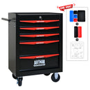 Rolling Metal Tool Chest With Drawers, Steel Storage Cabinet With Ball Bearing Slides