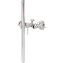 Heavy Duty Rotary Welding Positioner Turntable Table With Manual Tilt And 3 Jaw Lathe Chuck - Blue