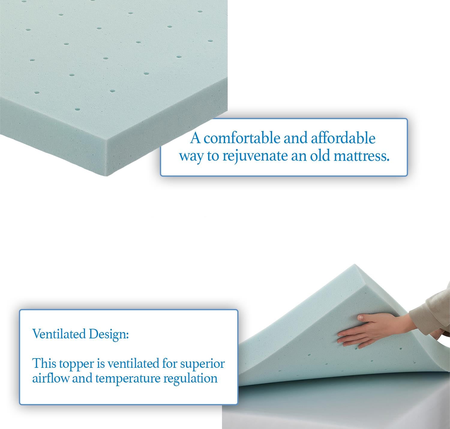 Mattress Topper - Blue
