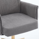 Ergonomic Mid-Back Office Chair With Striped Velvet Fabric