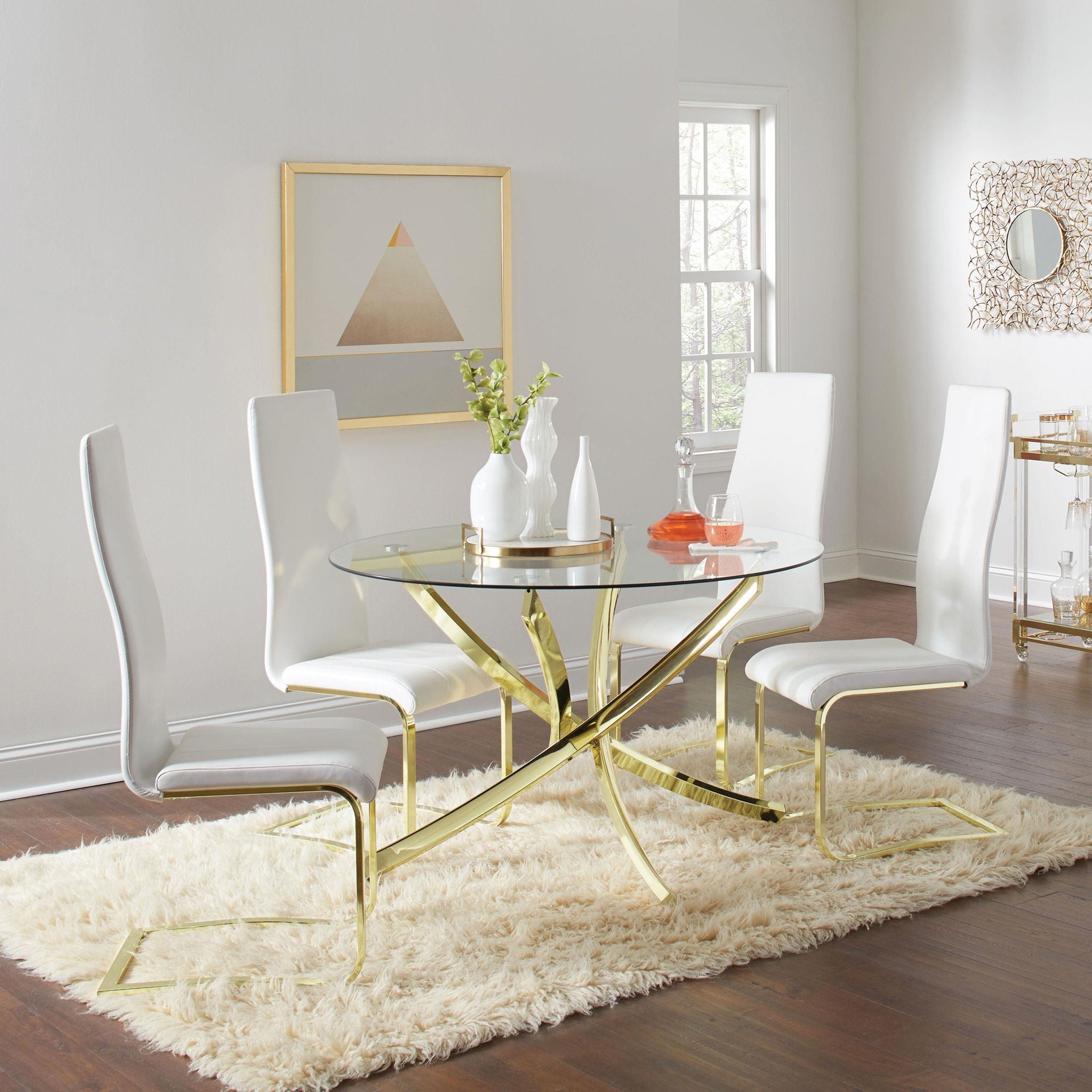 Montclair Upholstered Dining Side Chair White (Set of 4) - Atlantic Fine Furniture Melbourne FL