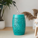 Ruby - Boho Mosaic Side Table With Ceramic Tile Top