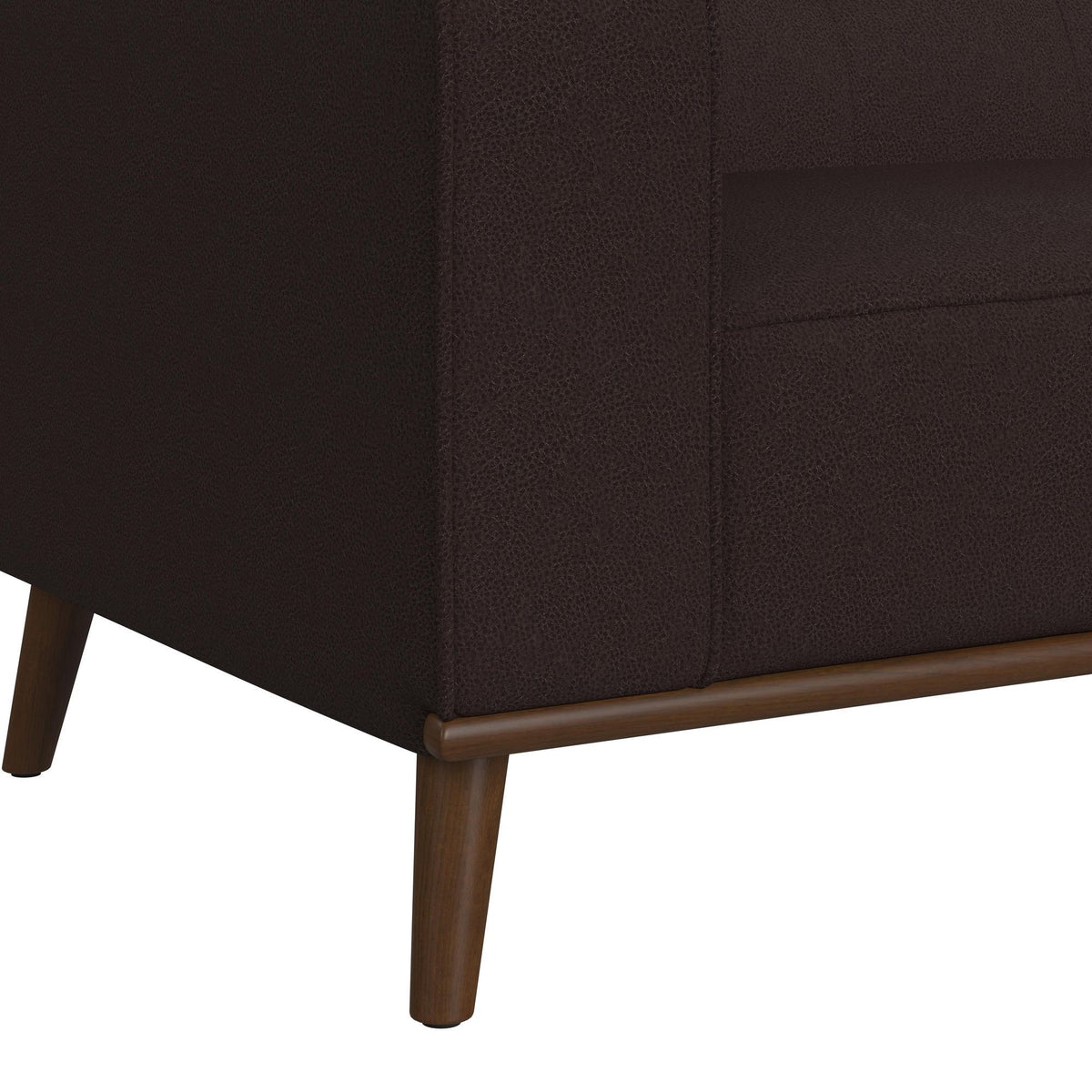 Destiny Chair With Wood Front in Dark Brown by Elements International, view 9