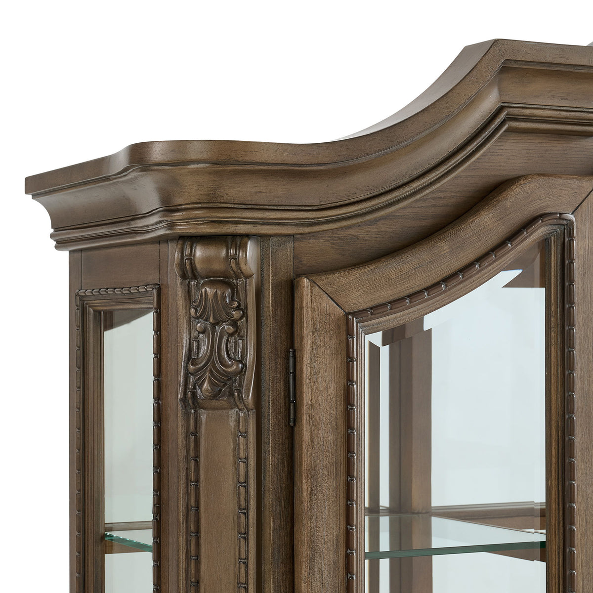 Madison Park Server & Hutch With Led in Walnut by Elements International, view 9