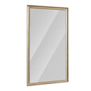 Elegant Full Body Floor Mirror With Artificial Wood Frame, Durable Design - Copper