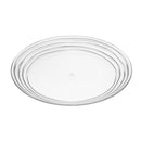 Designer Swirl Acrylic Dinner Plates (Set of 4)