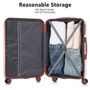 3 Pieces Set 20" / 24" / 28" Spinner Wheel Luggage With Combination Lock
