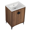 Modern Bathroom Vanity With Top Sink, Engineered Wood Storage Cabinet