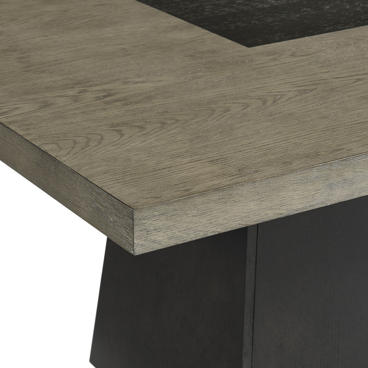 Jemma Square Dining Table in Gray / Dark Espresso by Elements International, view 8