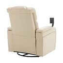 270 Degree Swivel Power Recliner With Tray Table, Phone Holder, Cup Holder, USB Port