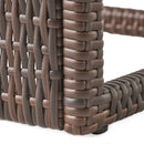 Bucharest - End Table C Shaped Side Table Rattan - Brown