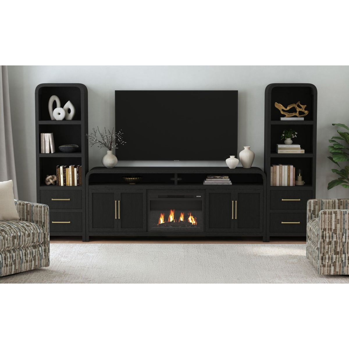 Ridgemont Side Piers in Black by Elements International, view 13