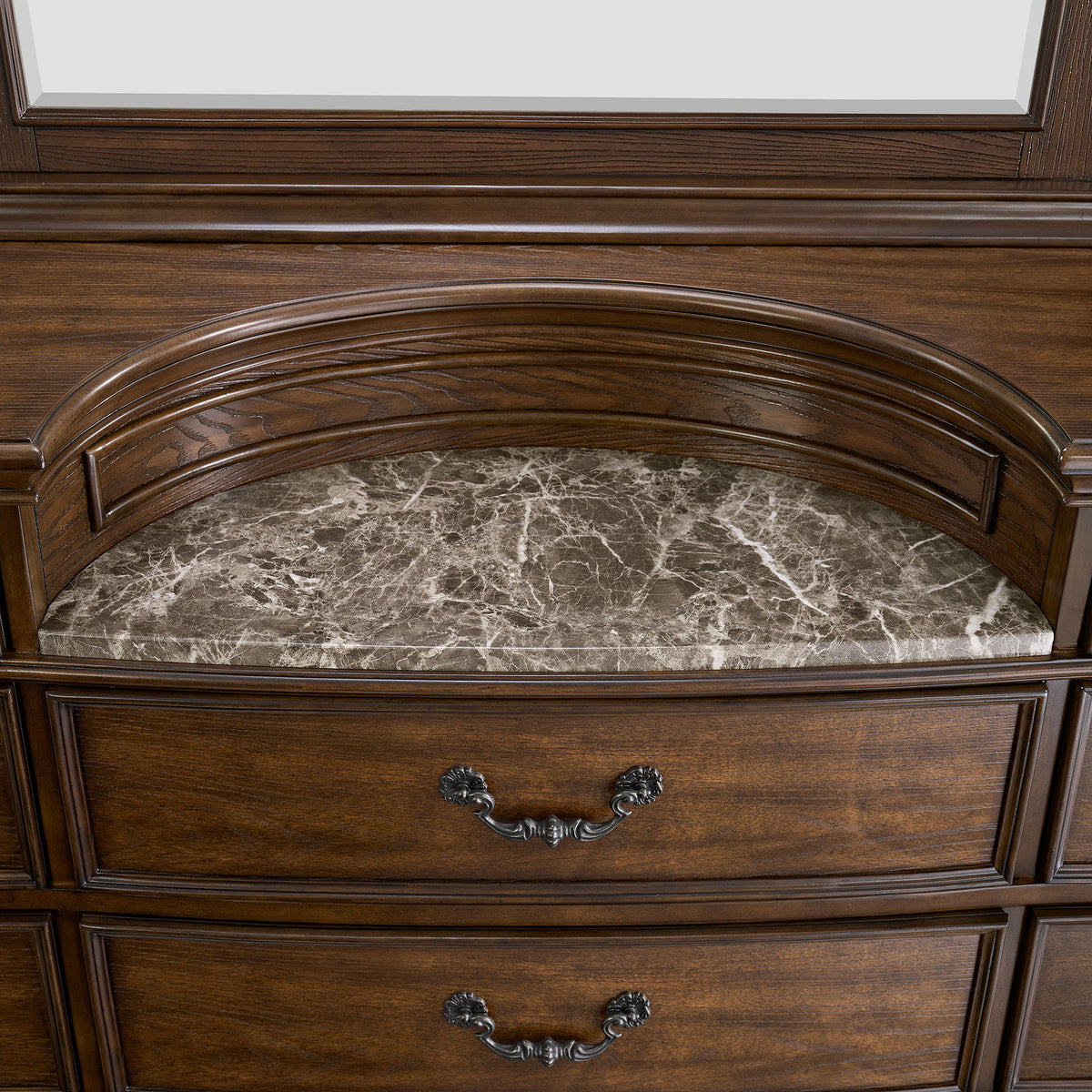 Cadenza Dresser And Mirror Set in Brown by Elements International, view 10