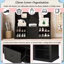 Hall Tree With 6 Hooks, Coat Hanger, Entryway Bench