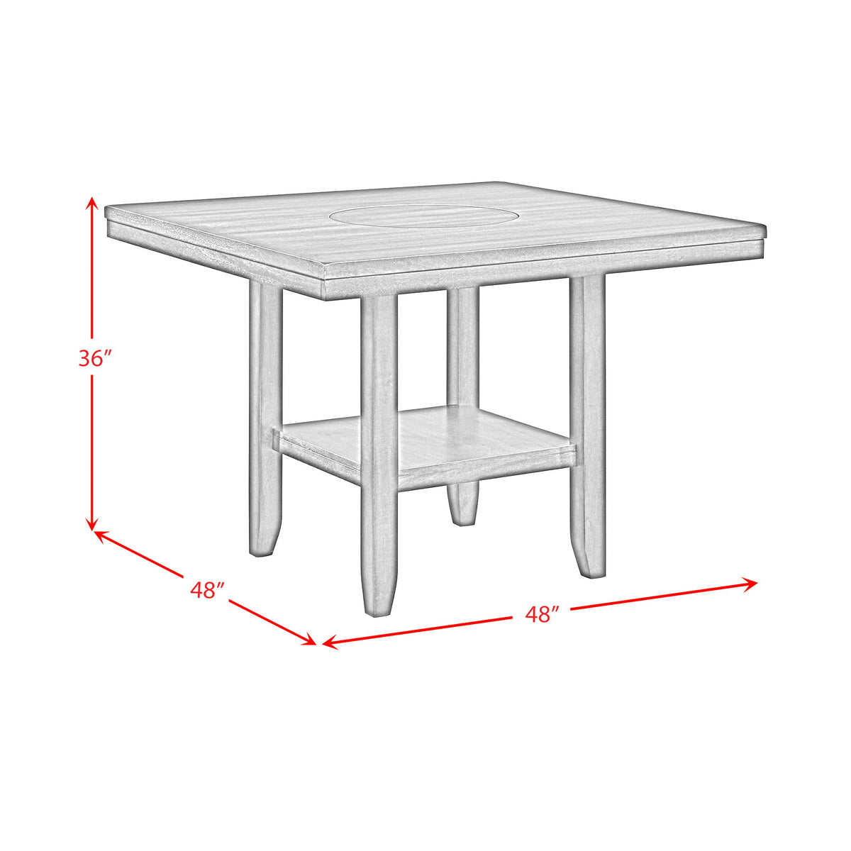 Portage Table in Dark Brown by Elements International, view 10
