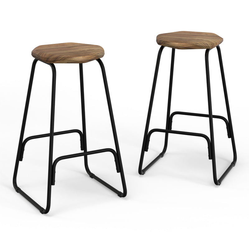 Orson - Saddle Counter Height Stool (Set of 2) - Natural