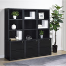 Multifunctional Bookcase With Three Open Shelves, 2 Drawers, Dual USB Charging Outlet
