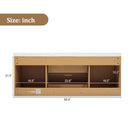 59.3" Double Sink Bathroom Vanity With Smc Resin Top, Painted Cabinet, Soft Close Doors, Wall Mounted - Wood