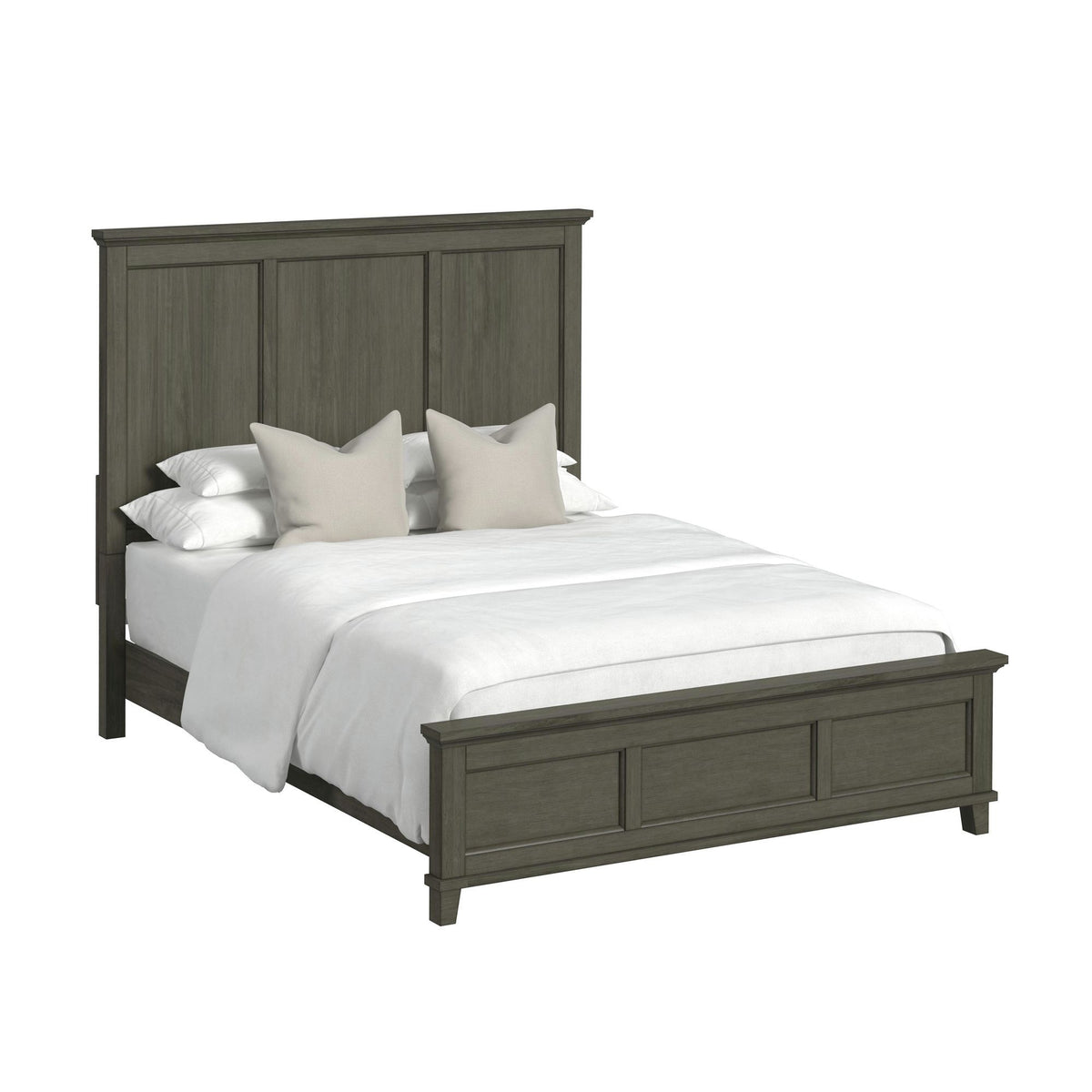 Canterbury Panel Bed in Dark Gray by Elements International, view 3