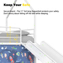 Jack - House Loft Bed With Slide And Curtain Set