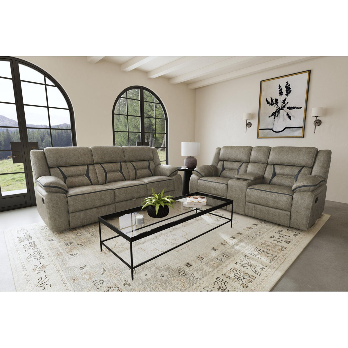 Engage Living Room Set in Gray by Elements International, view 11