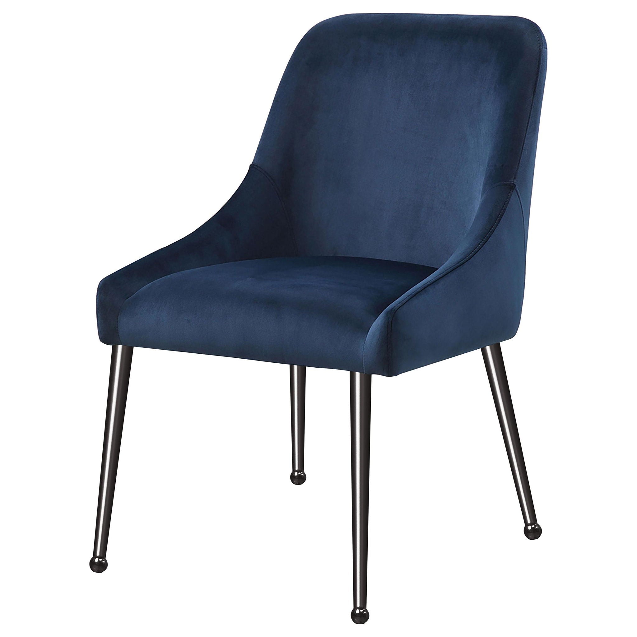 Mayette Upholstered Dining Side Chair Blue (Set of 2) - Atlantic Fine Furniture Melbourne FL