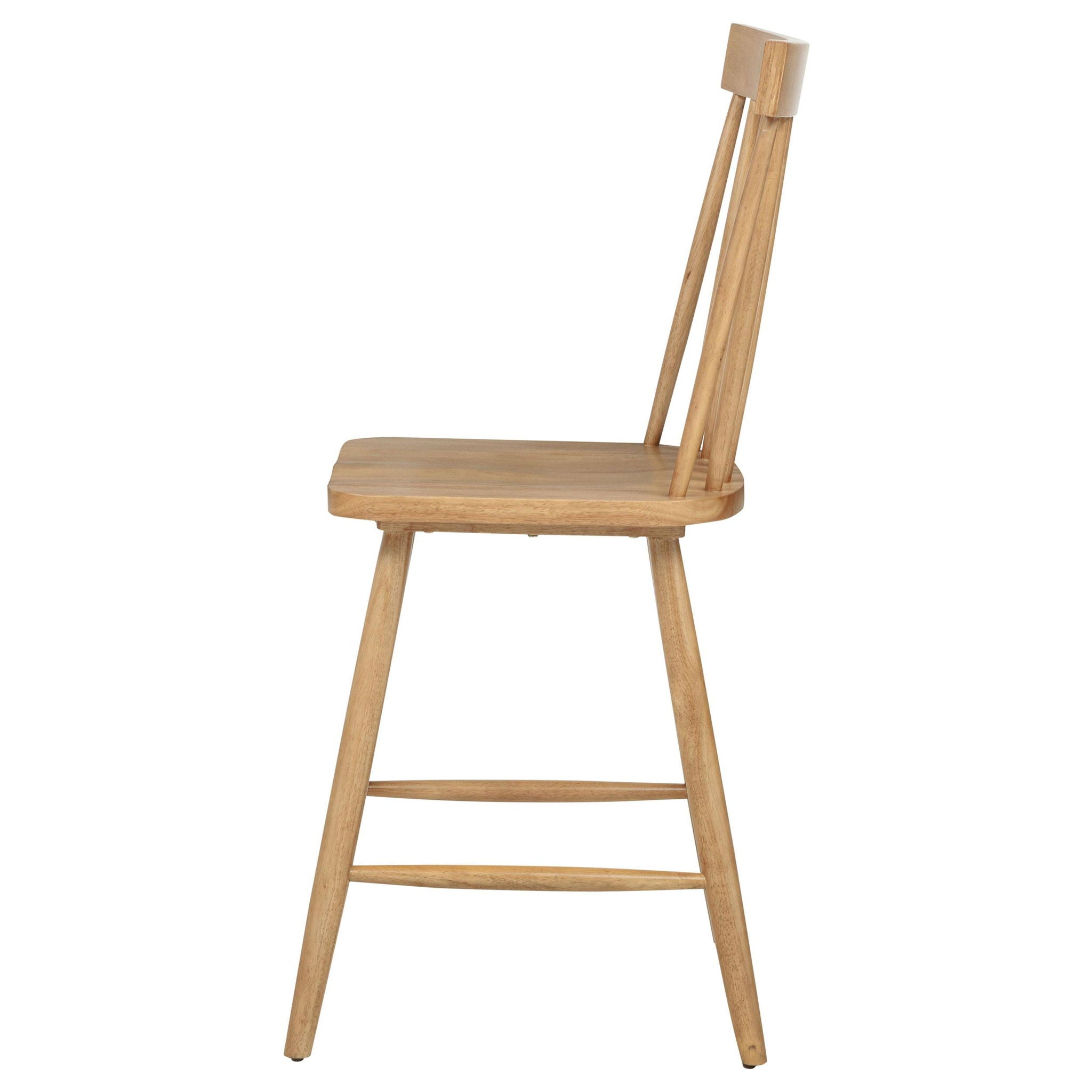 Andrews Windsor Counter Height Dining Side Chair Light Ash (Set of 2) - Atlantic Fine Furniture Melbourne FL