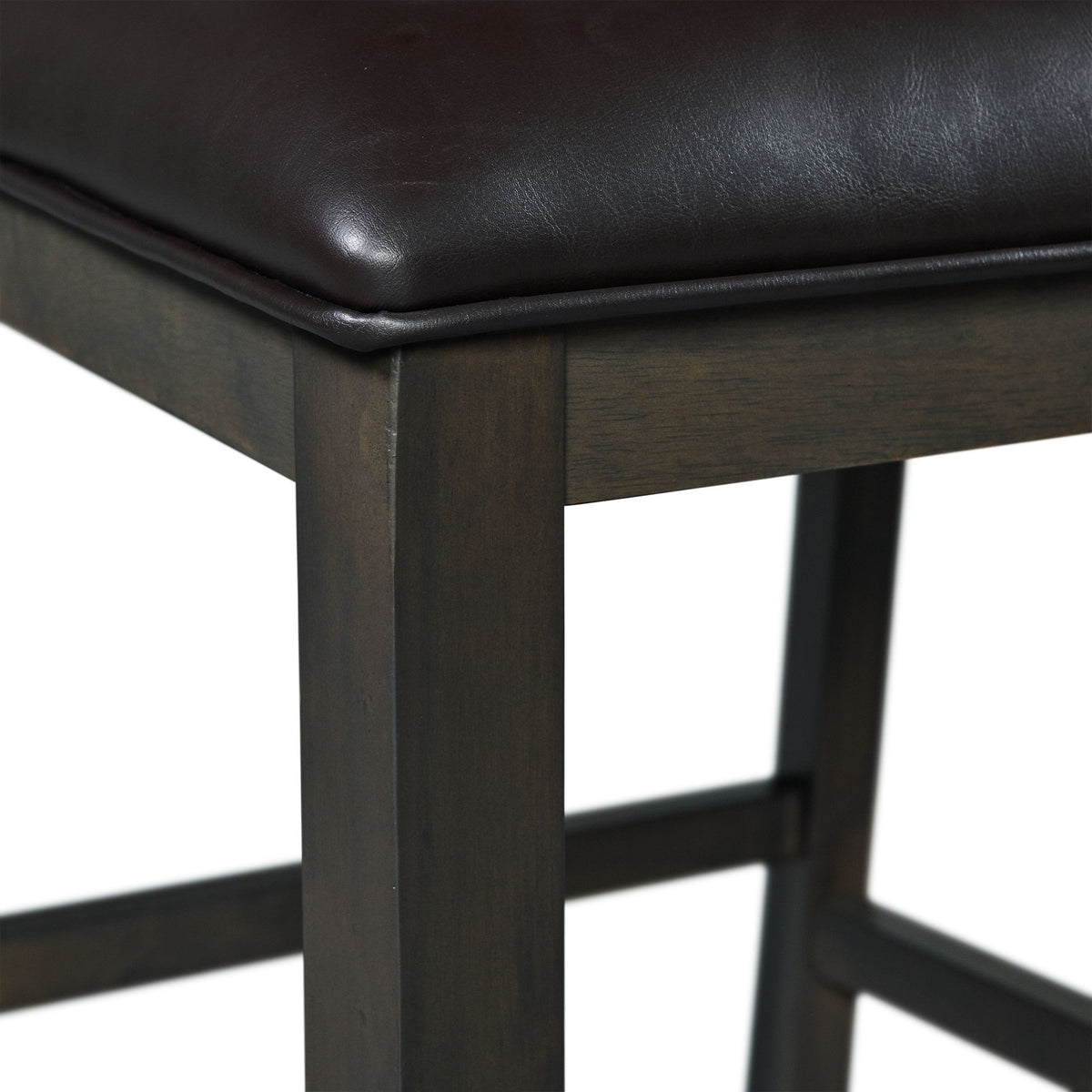 Amherst Counter Side Chair With Cushion (Set of 2) in Dark Gray by Elements International, view 16