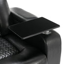 270 Degree Swivel Power Recliner With Tray Table, Phone Holder, Cup Holder, USB Port