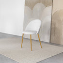 Marion - Mid-Century Modern Dining Chair (Set of 2) - Gold / White
