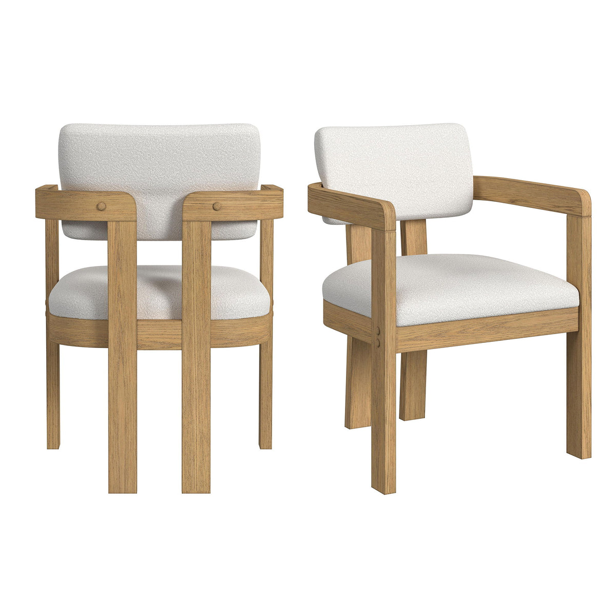 Portland Arm Chair (Set of 2) in Black by Elements International