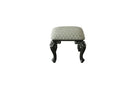 House Delphine - Stool - Ivory Fabric & Charcoal