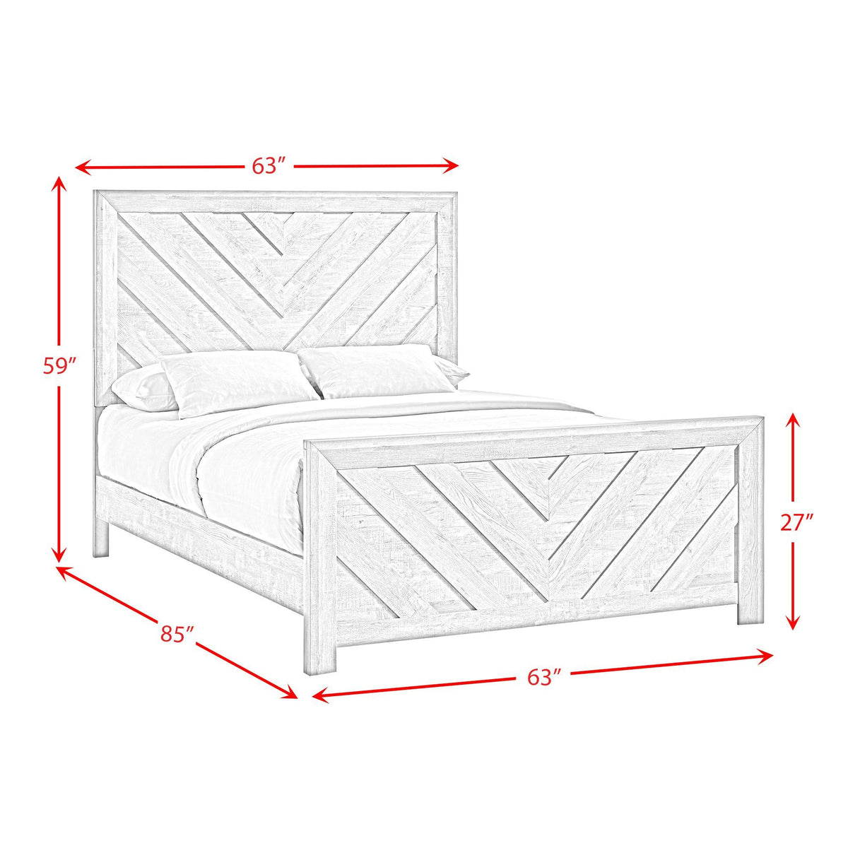 Eleanor Bed in Dark Gray by Elements International, view 31