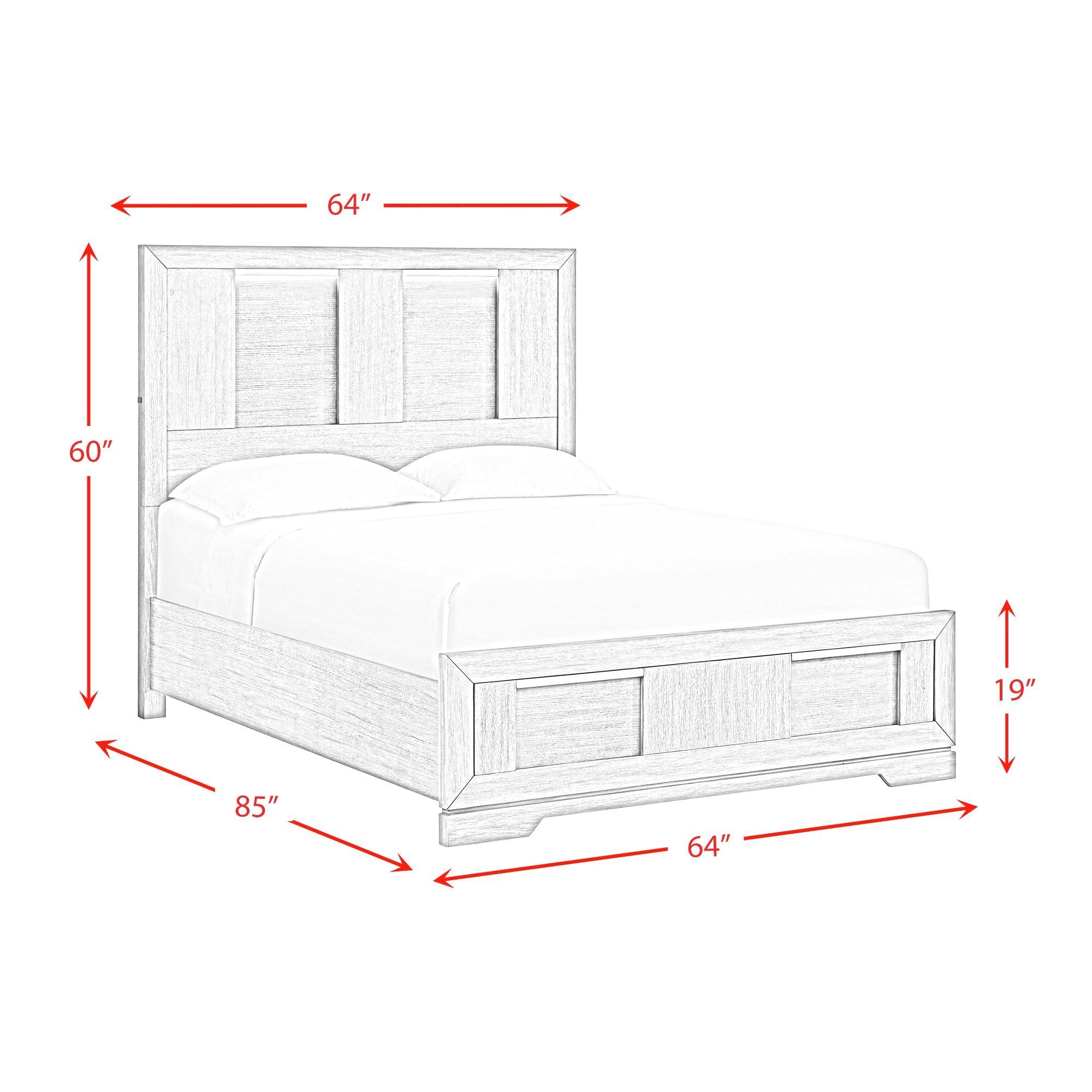 Kelis - 4 Piece Bedroom Set With Queen Panel Bed And LED - Gray - Atlantic Fine Furniture Melbourne FL