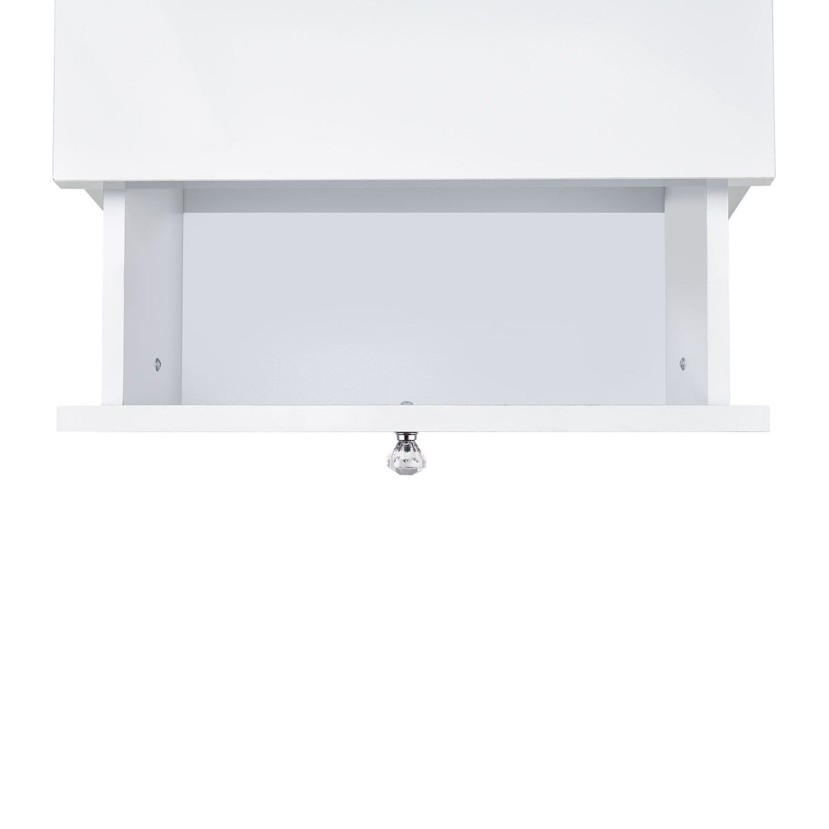 Vancouver Floor Mirror With Storage in White by Elements International, view 13