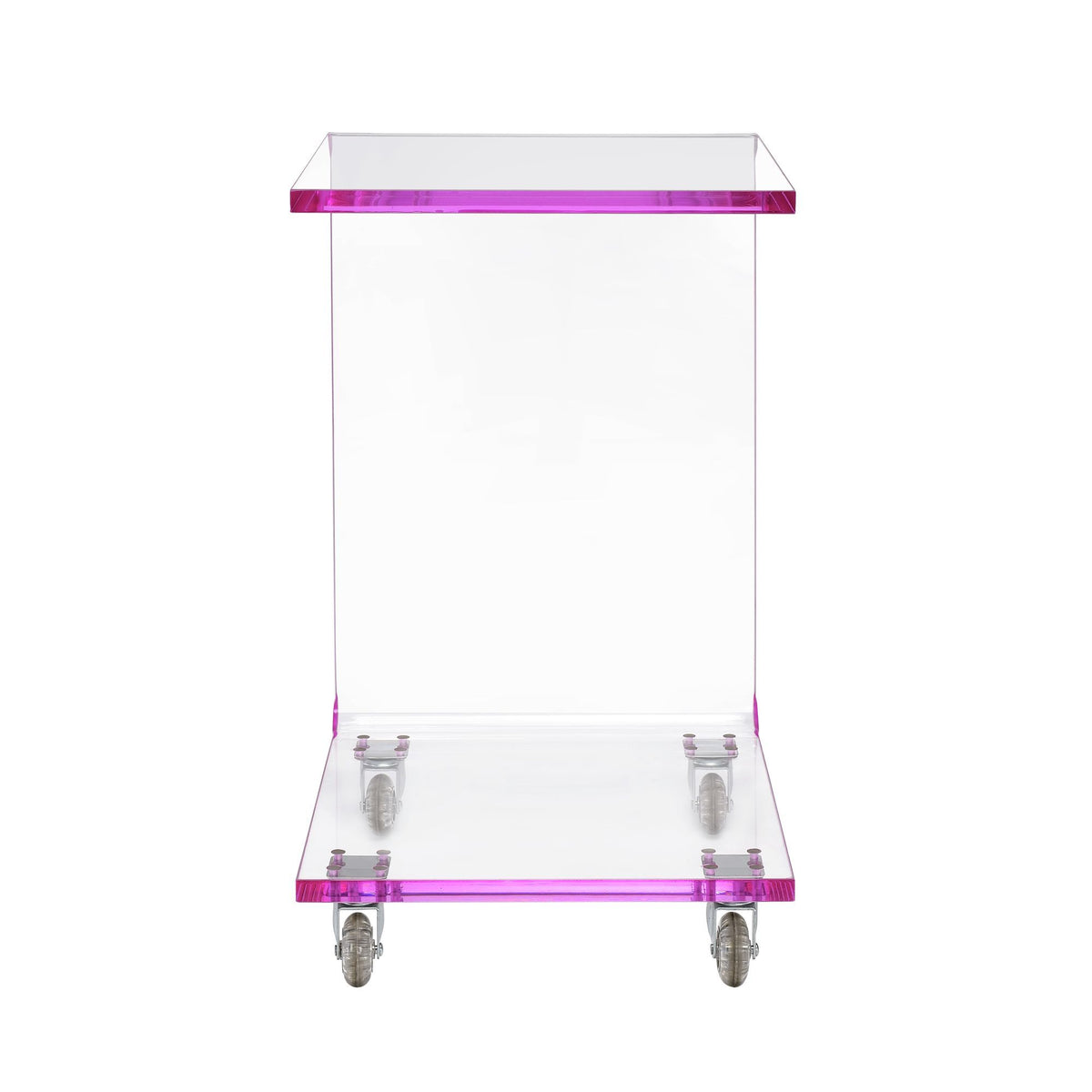 Iris Snack Table in Pink by Elements International, view 7