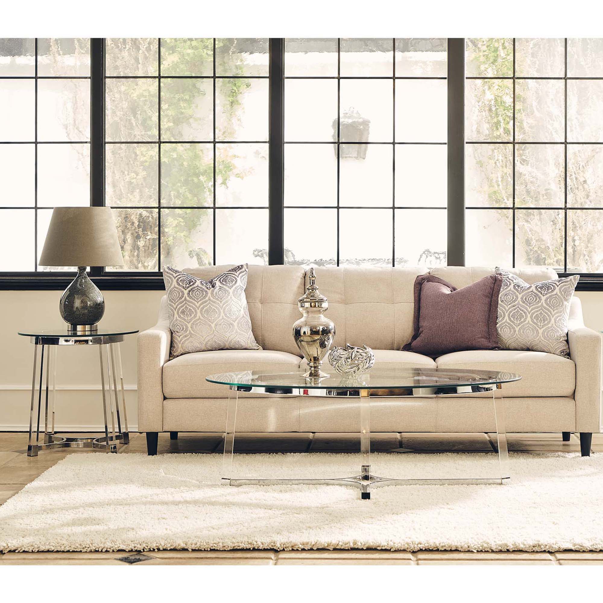 Lucinda - 24.5" End Table - Chrome