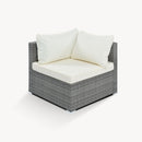 8 Pieces Outdoor Patio Furniture Conversation Wicker Sofa Set