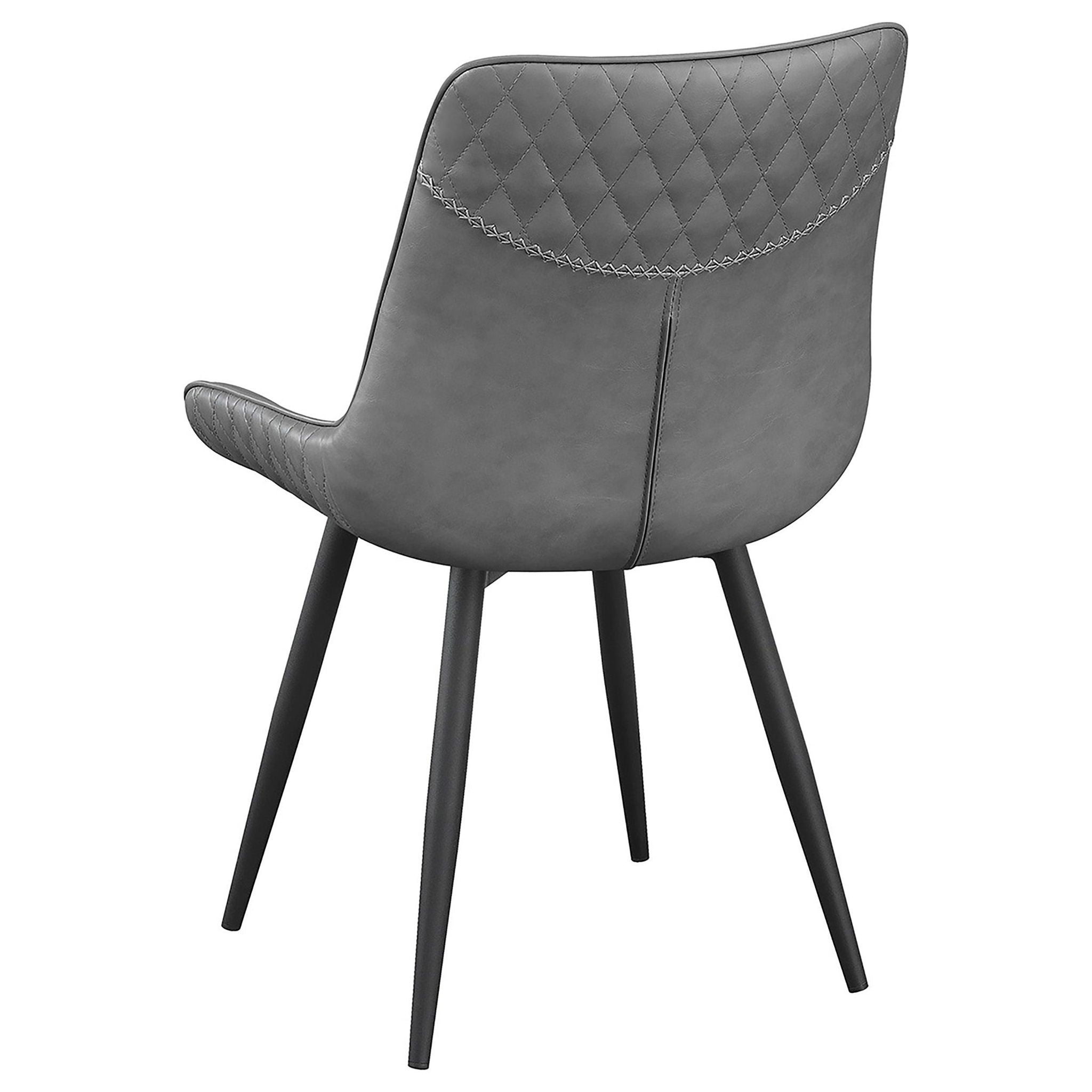 Brassie Upholstered Swivel Dining Side Chair Grey (Set of 2) - Atlantic Fine Furniture Melbourne FL