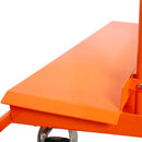 Heavy Duty Drywall Sheet Cart & Panel Dolly With 2400Lbs Capacity, Mold On Rubber Wheels, Steel Construction - Orange