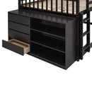 Bunk Bed With 4 Drawers And 3 Shelves
