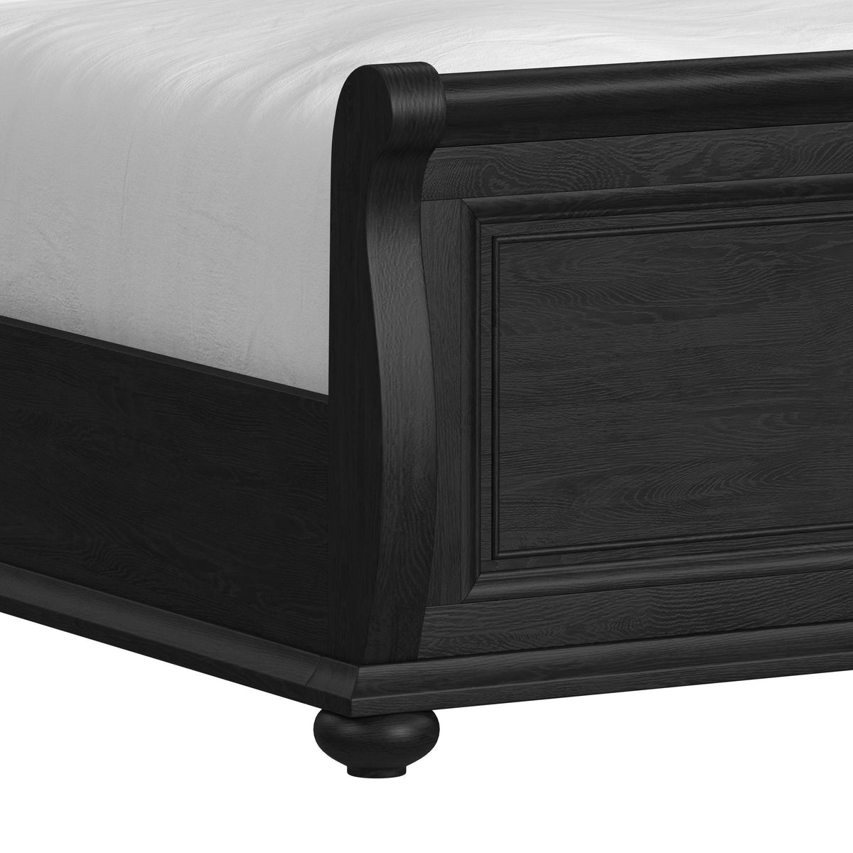 Heritage Sleigh Bedroom Set in Black by Elements International, view 46