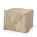 Rustic Style Outdoor Square Propane Fire Pit, 40,000 Btu